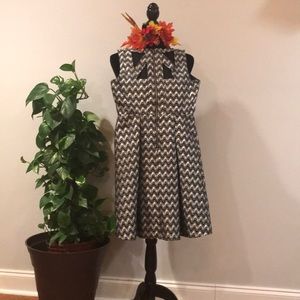 Jazzy Black Silver & White Girls Dress